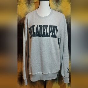 Philadelphia Women's Crewneck Sweater in Gray